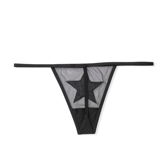 Victorias Secret VSTRING Rhinestone STAR Gem Panty - Picture 4 of 9
